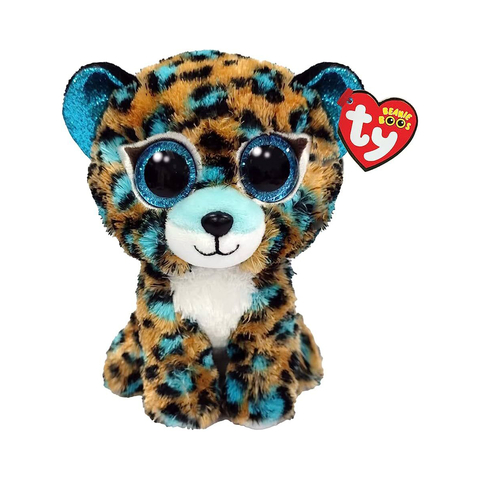 Pelúcia Beanie Boos Ty Leopardo Cobalt 16 Cm Toyng 44098