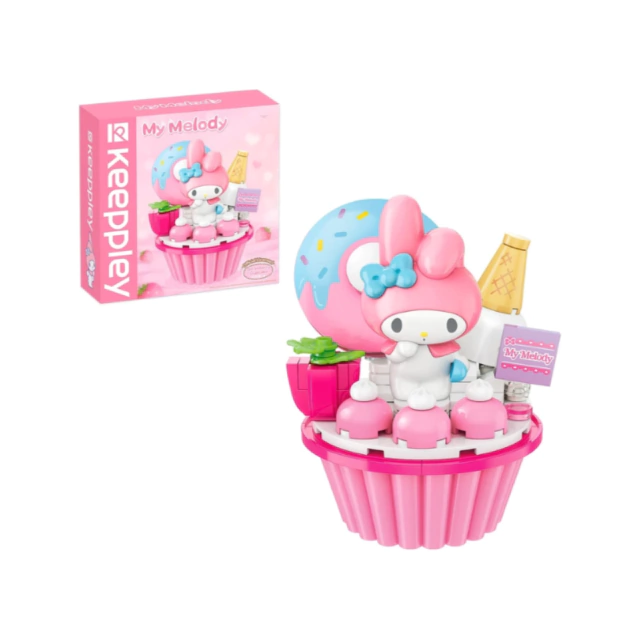 Bloco De Montar Cupcake De Morango My Melody Keeppley K20814