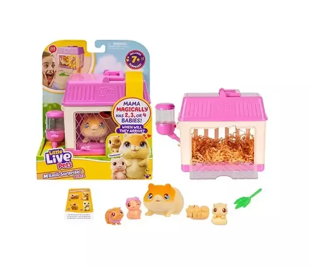Little Live Pets Mama Surprise Hamster Gaiola Rosa Fun F01229