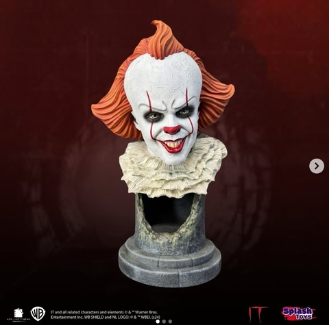 Busto Pennywise em Resina - Escala 1/2 - Splash Toys