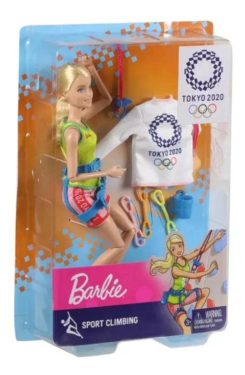 Boneca Barbie Olimpíadas Tokyo 2020 Escalada Esportiva Mattel Gjl73