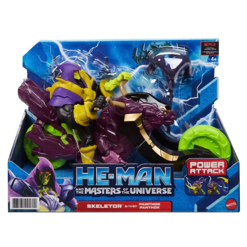 Boneco E Veículo He-Man Masters Of The Universe Skeletor Panthor Mattel Hbl76