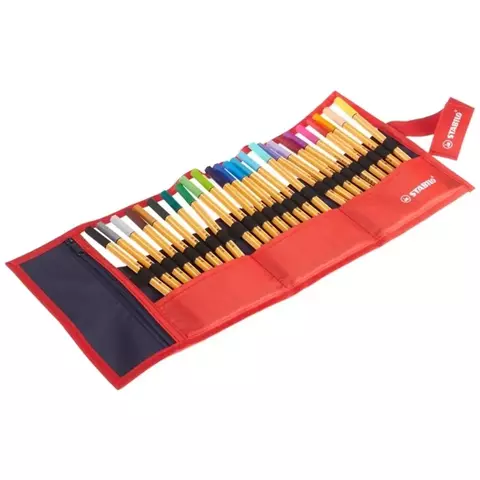 Estojo Caneta C/ 25 Cores Point 0.4mm Fineliner Stabilo 9122