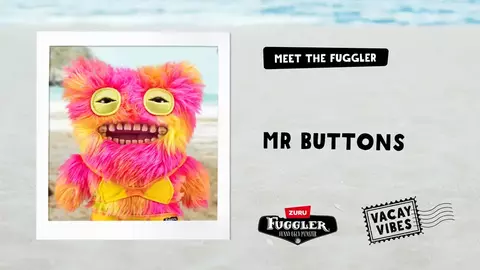 Pelúcia Fuggler Vacay Vibes 23cm - Mr Buttons 27002 Candide