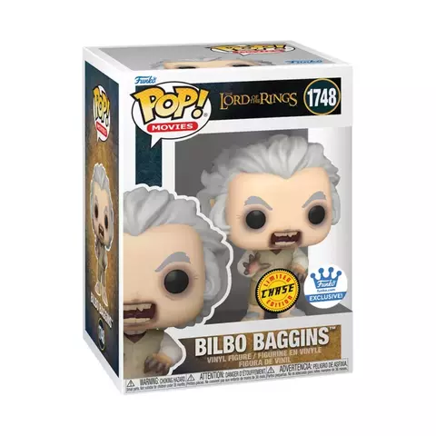 Boneco Funko Pop O Senhor dos Anéis Bilbo Bolseiro 1748 Chase Special Edition