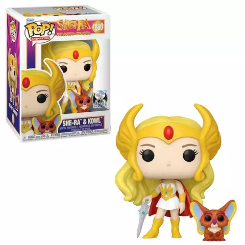 Boneco Funko Pop She-Ra 40 anos - She-Ra e Kowl 1800