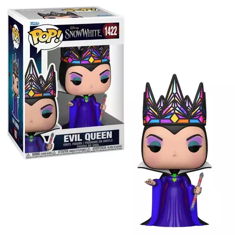 Boneco Funko Pop Disney Snow White Live Action Rainha Má Vestido Roxo 1422