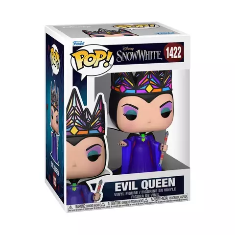 Boneco Funko Pop Disney Snow White Live Action Rainha Má Vestido Roxo 1422