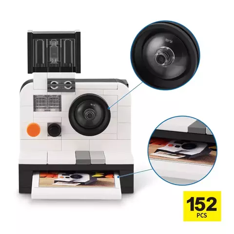 Blocos de Montar Max Premium Retrô - Polaroid 152 pçs 26003 Candide