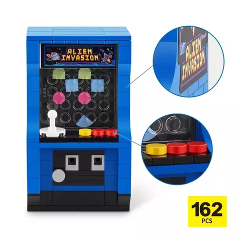 Blocos de Montar Max Premium Retrô - Fliperama 162 pçs 26003 Candide