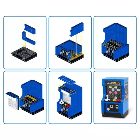 Blocos de Montar Max Premium Retrô - Fliperama 162 pçs 26003 Candide