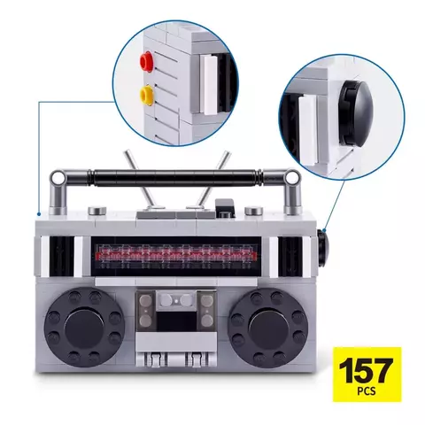 Blocos de Montar Max Premium Retrô - Rádio 157 pçs 26003 Candide