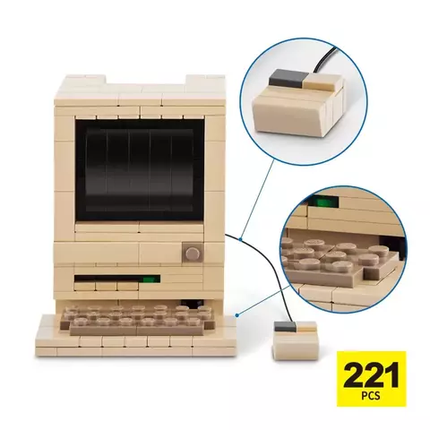 Blocos de Montar Max Premium Retrô - Computador 221 pçs 26003 Candide