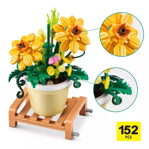 Blocos de Montar Max Premium Garden - Cosmos 152 pçs 26001 Candide