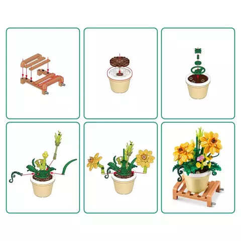 Blocos de Montar Max Premium Garden - Cosmos 152 pçs 26001 Candide