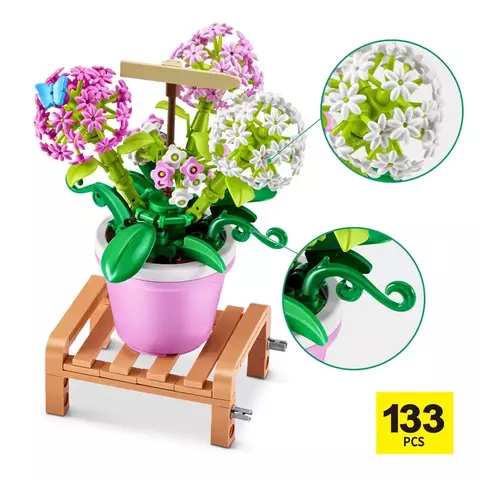 Blocos de Montar Max Premium Garden - Gipsófila 233 pçs 26001 Candide
