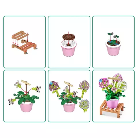 Blocos de Montar Max Premium Garden - Gipsófila 233 pçs 26001 Candide
