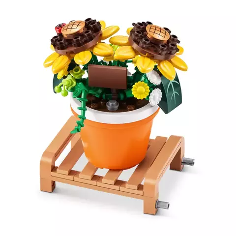 Blocos de Montar Max Premium Garden - Girassol 151 pçs 26001 Candide