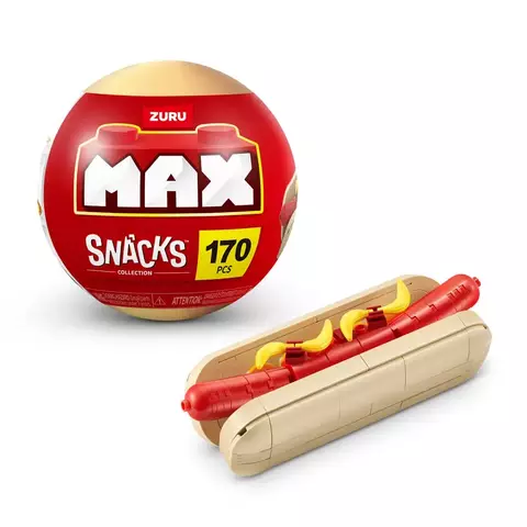 Blocos de Montar Max Premium Snacks Cachorro Quente 170 pçs 26004 Candide