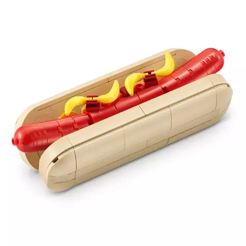 Blocos de Montar Max Premium Snacks Cachorro Quente 170 pçs 26004 Candide
