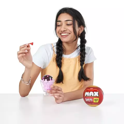 Blocos de Montar Max Premium Snacks - Sorvete 157 pçs 26004 Candide