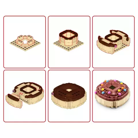 Blocos de Montar Max Premium Snacks - Donut 189 pçs 26004 Candide