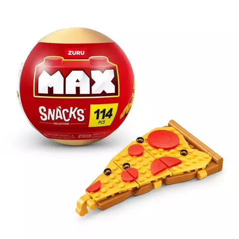 Blocos de Montar Max Premium Snacks - Pizza 114 pçs 26004 Candide