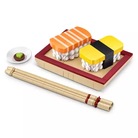 Blocos de Montar Max Premium Snacks - Sushi 200 pçs 26004 Candide