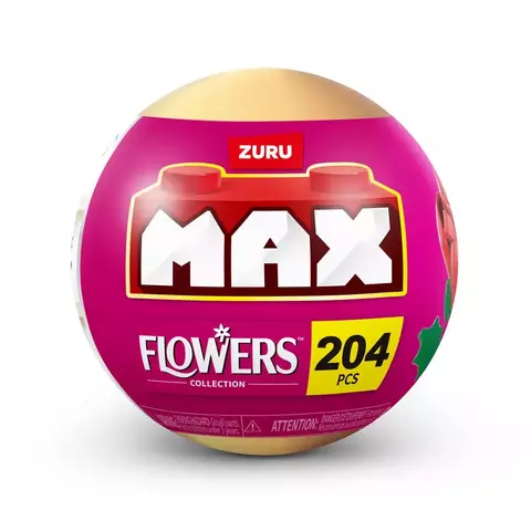 Blocos de Montar Max Premium Flowers - Rosa 204 pçs 26002 Candide