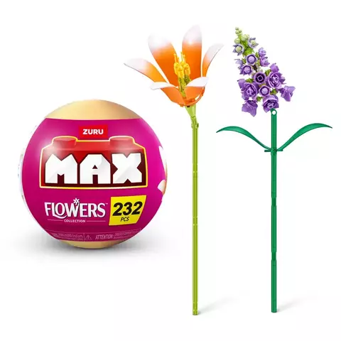 Blocos de Montar Max Premium Flowers - Lírio 232 pçs 26002 Candide