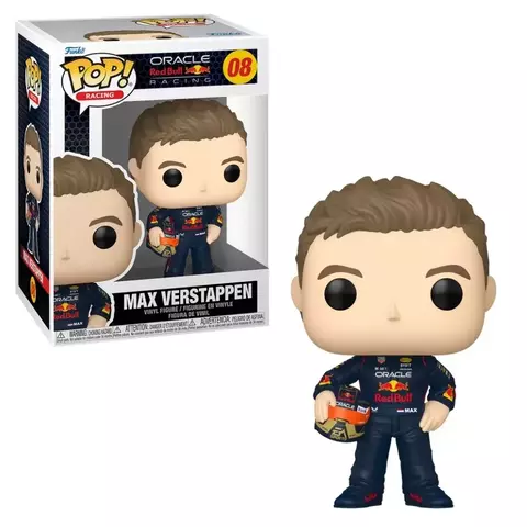 Boneco Funko Pop Oracle Red Bull Max Verstappen Com Capacete 08