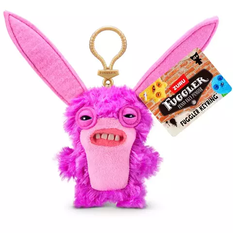 Pelúcia Chaveiro Fuggler Zuru Keyring 13cm Lord Long Ears Rosa 27006 Candide