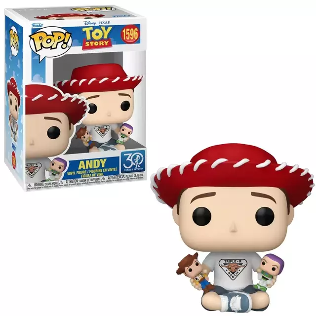 Boneco Funko Pop Disney Toy Story 30 anos - Andy 1596