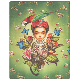 Caderno Paperblanks 23x18cm Pautado Esprit De Lacombe Frida 6528-9