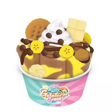 Kit Slime de Sorvete Slimy Gelateria Sorvete de Rolo Chocolate 36013 Candide