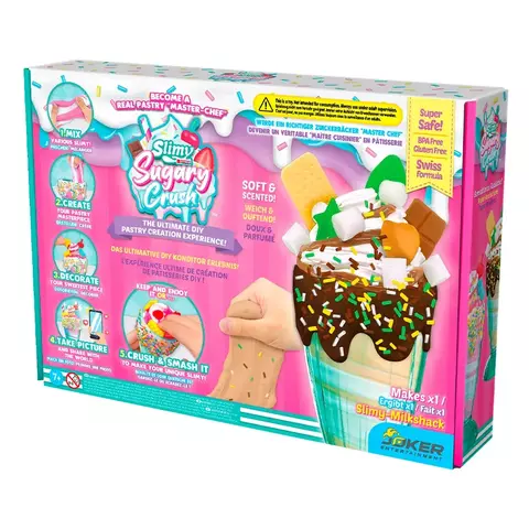 Kit Slime Milkshake Slimy Sugary Crush Ice Cream Chocolate 36011 Candide