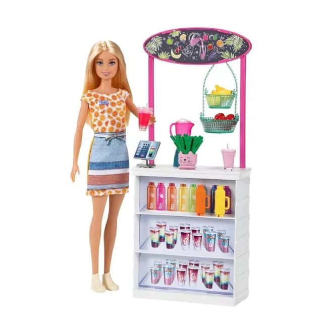 Boneca Barbie Bar De Vitaminas Smoothie Bar Mattel Grn75