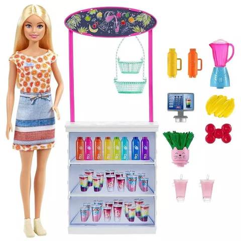 Boneca Barbie Bar De Vitaminas Smoothie Bar Mattel Grn75
