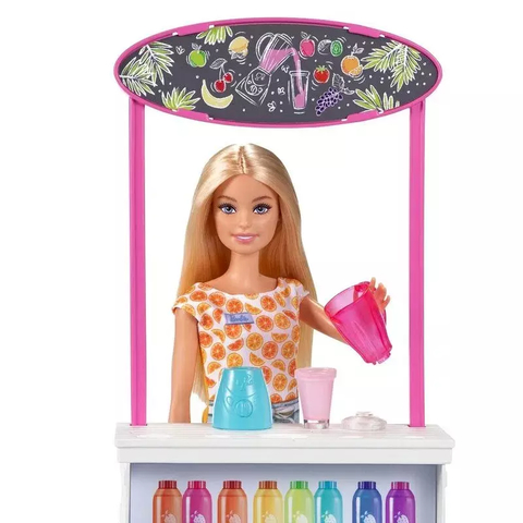 Boneca Barbie Bar De Vitaminas Smoothie Bar Mattel Grn75
