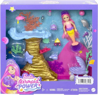 Boneca Barbie Chelsea Mermaid Power - Arrecife de Aquaria Mattel