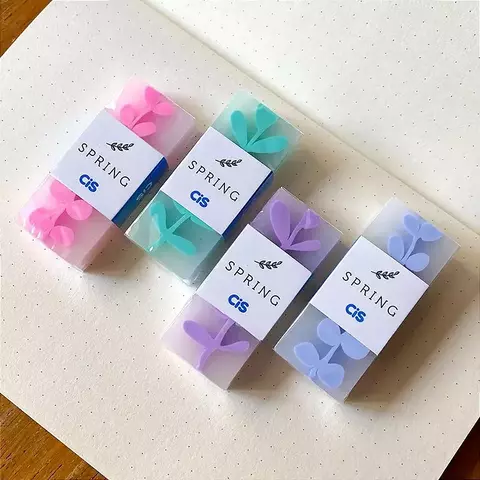 Kit Com 3 Borrachas Spring Cores Pastéis Cis 7808