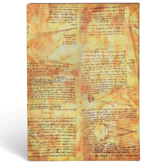Caderno Paperblanks 18x13cm Pautado Leonardo's Sketches Sun & Moonlight 44567