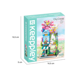 Bloco De Montar Floricultura City Corner Keeppley K28016