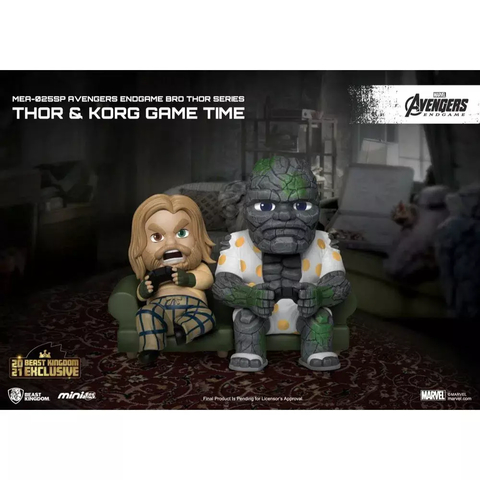 Estátua Thor & Korg (Game Time) - Avengers Endgame - Beast Kingdom