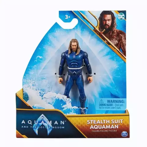 Boneco Filme Aquaman 2 O Reino Perdido Aquaman Traje Azul 10cm Sunny 3454