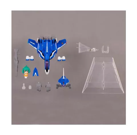 VF-25G Messiah Valkyrie (Michael Use Ver.) & Ranka Figure Set Tiny Session MacrossFrontier Bandai
