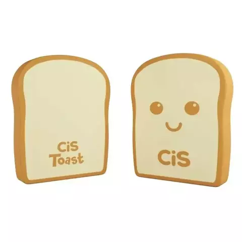 Borracha Fantasia Toast Torrada Com 4 Unidades Cis 4438