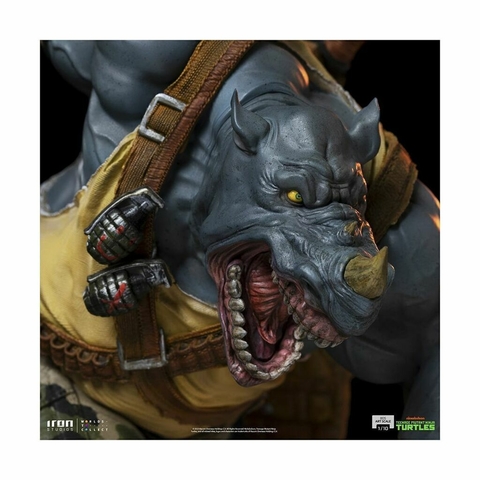 Rocksteady - 1/10 BDS Art Scale - Teenage Mutant Ninja Turtles - Iron Studios