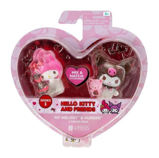 Bonecas My Melody e Kuromi Dia dos Namorados Hello Kitty Sunny 4327