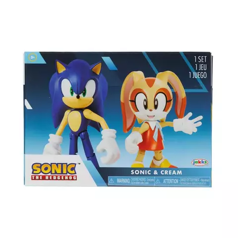 Sonic The Hedgehog Bonecos Sonic e Cream Com Acessórios 4218 Sunny